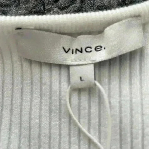 NWT Large Vince Ribbed‎ Bodysuit - White - Picture 7 of 10